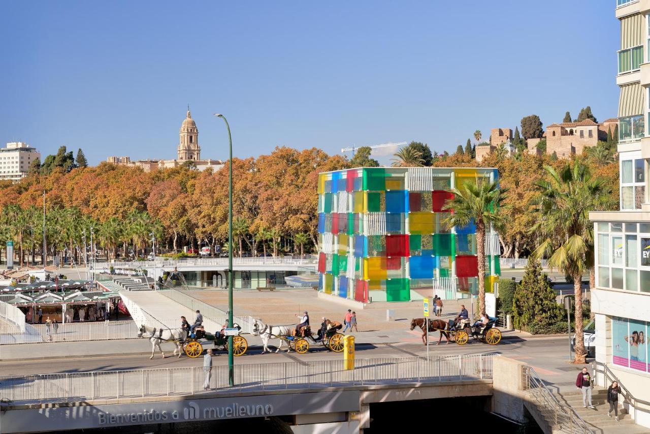 Malagueta Center&Beach Malaga Bagian luar foto