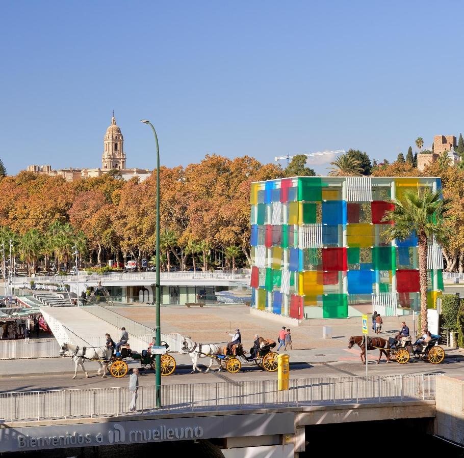 Malagueta Center&Beach Malaga Bagian luar foto